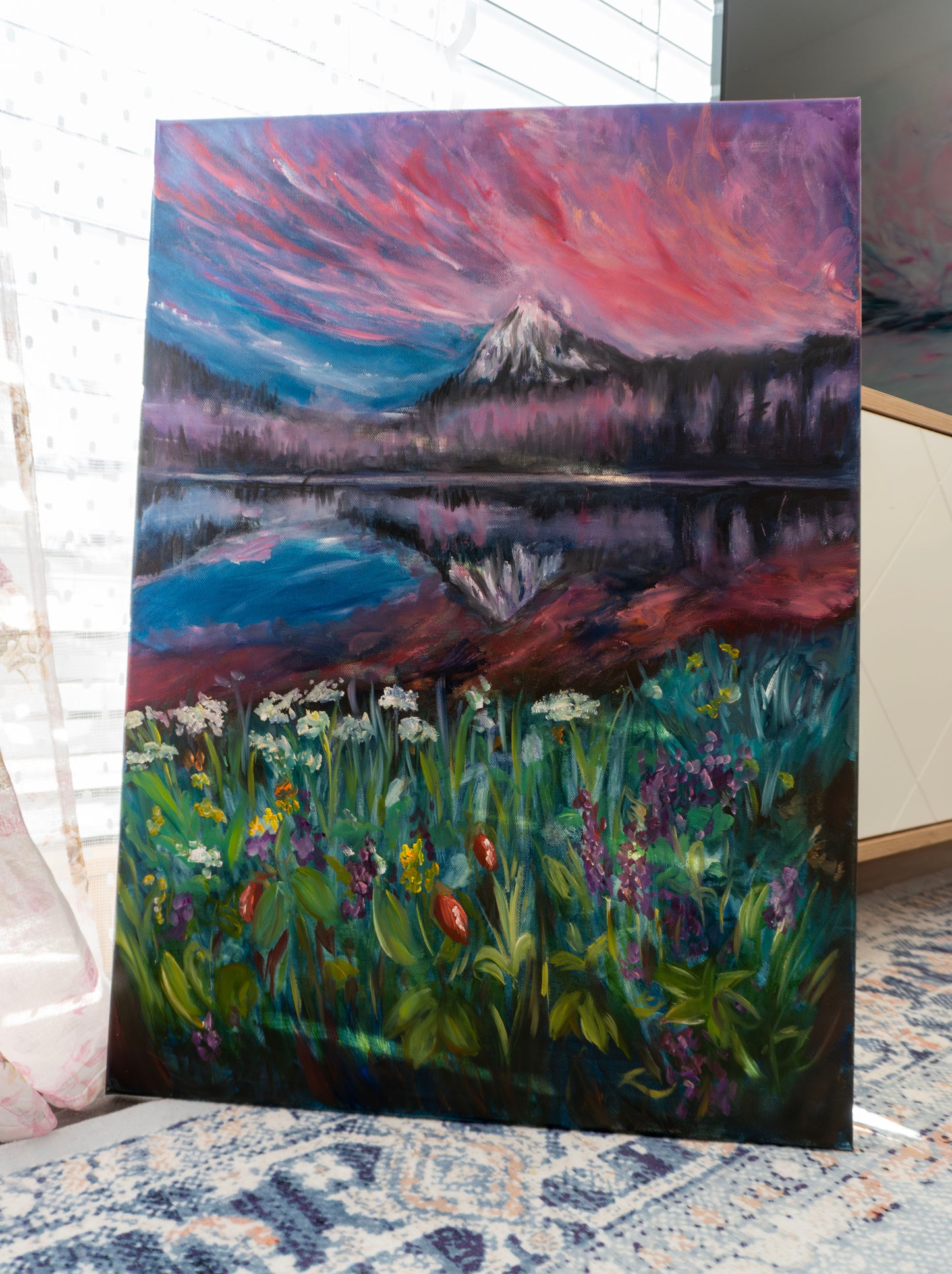The Abundance of the Alps; Oil on Canvas