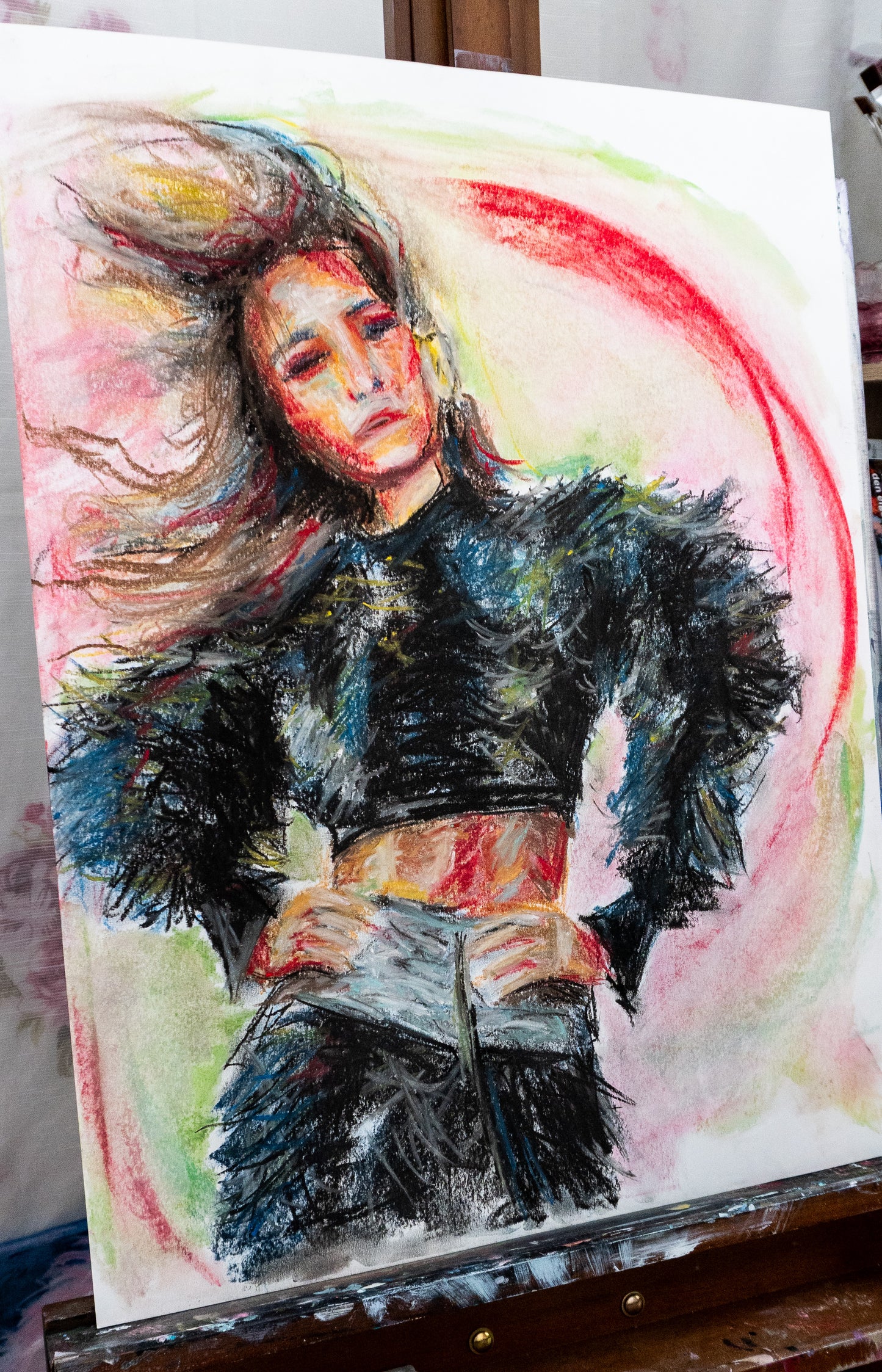 The Model in Pastel Chalk