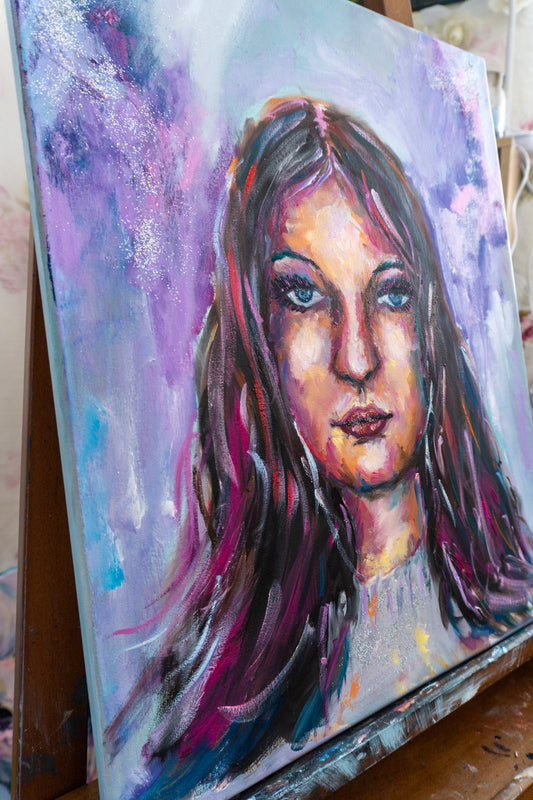 Commissioned portrait 1 (Abstract Realismus); Oil on Canvas