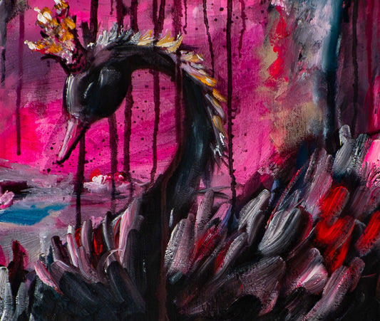 Swan No. 83 (Black-Pink)