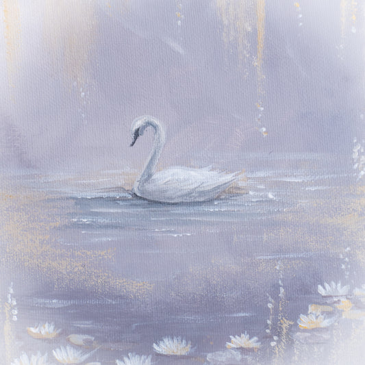 Swan No. 58 (Grey-Silver-Gold)