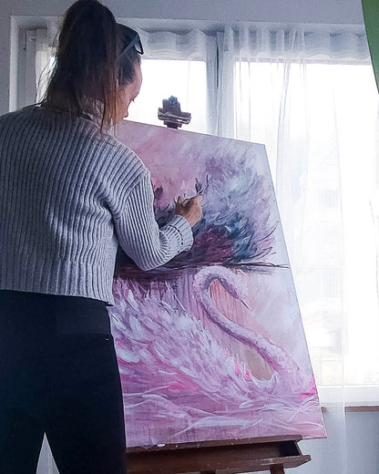 Swan No. 79 (Black-Pink)