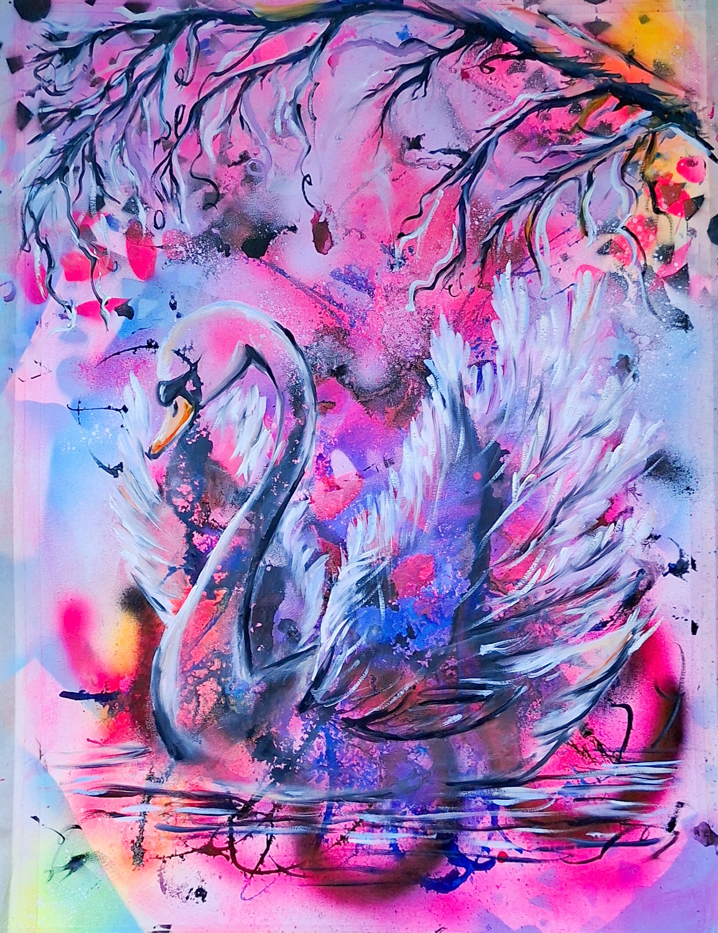Swan No. 81 (Pink-Blue)