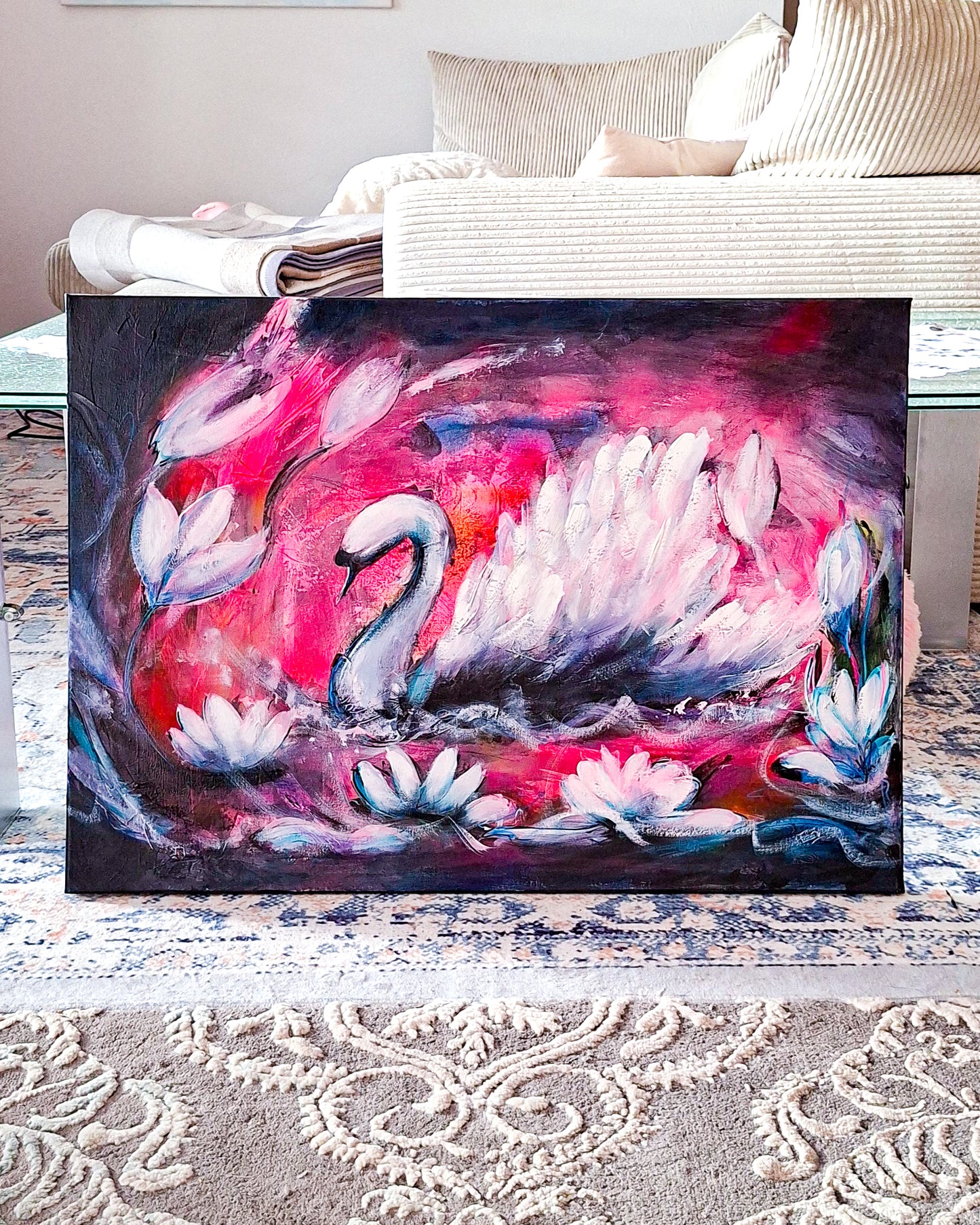 Swan No. 85 (Black-Pink)