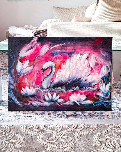 Swan No. 85 (Black-Pink)