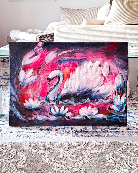 Swan No. 85 (Black-Pink)