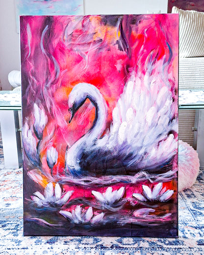 Swan No. 86 (Black-Pink)