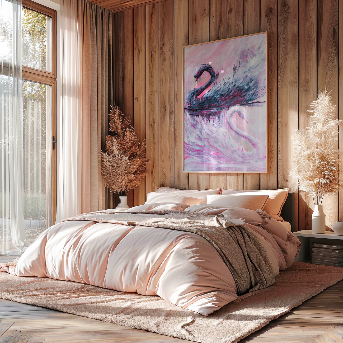 Swan No. 79 (Black-Pink)