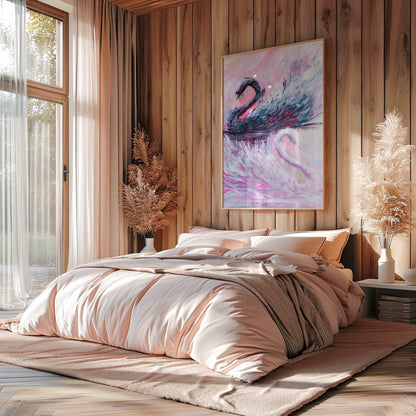 Swan No. 79 (Black-Pink)