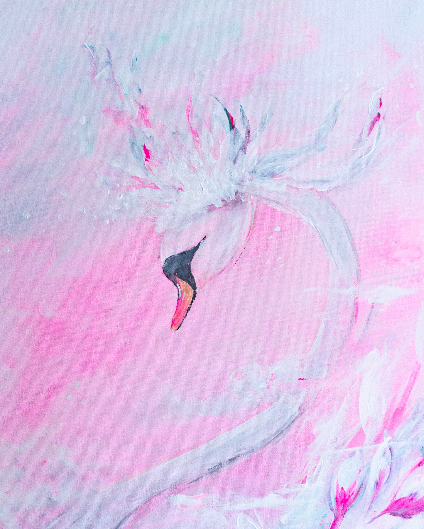 Swan No. 77 (Pink-Green)