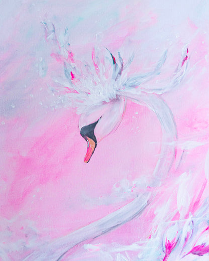 Swan No. 77 (Pink-Green)