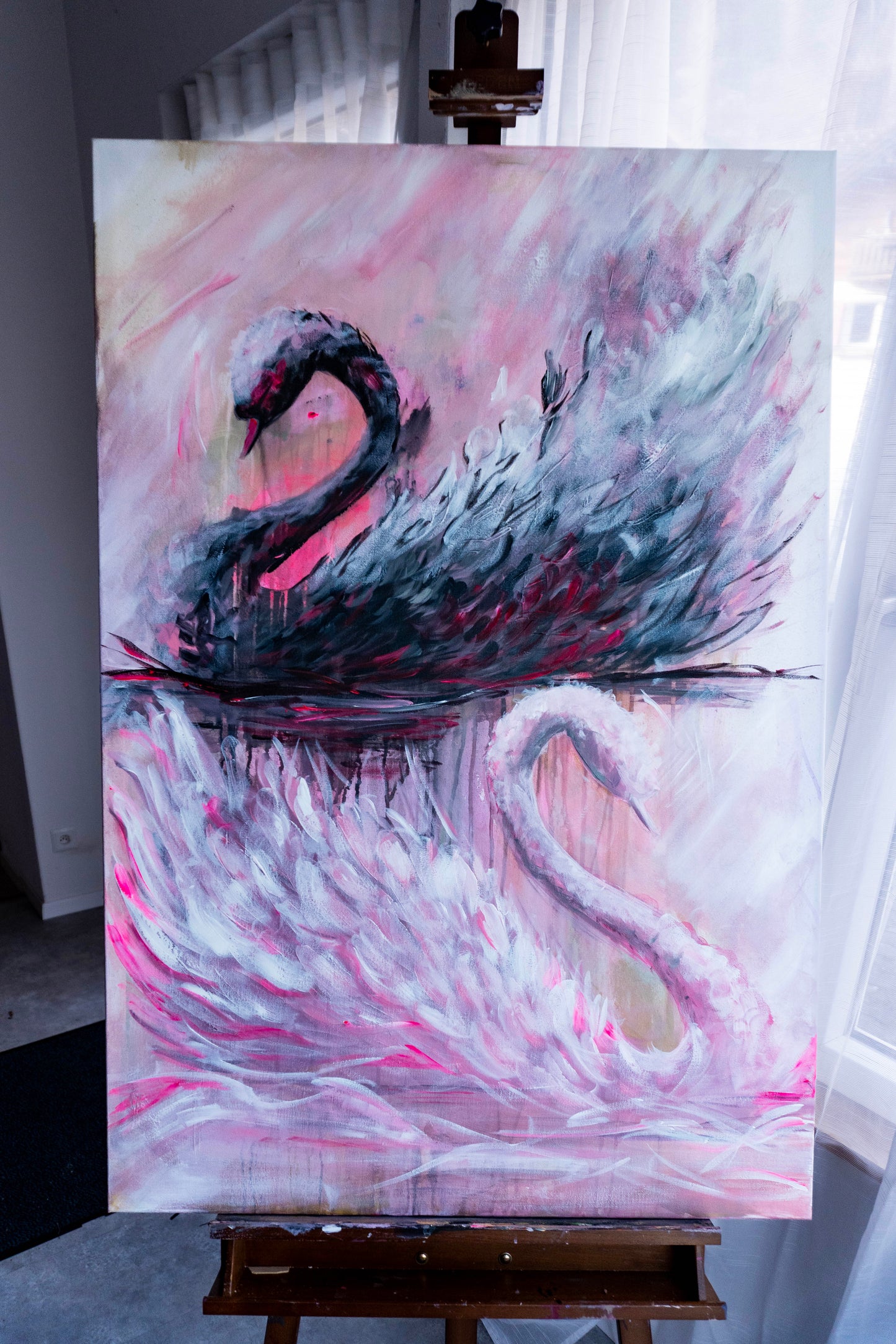 Swan No. 79 (Black-Pink)