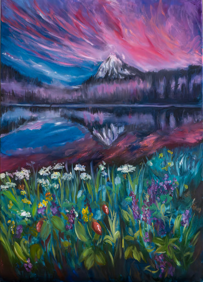 The Abundance of the Alps; Oil on Canvas