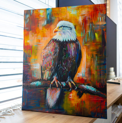 The Proud Eagle; Acrylic on canvas