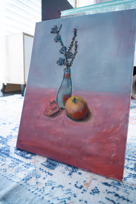 Still Life Study 3; Oil on Canvas Board