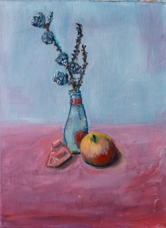 Still Life Study 3; Oil on Canvas Board