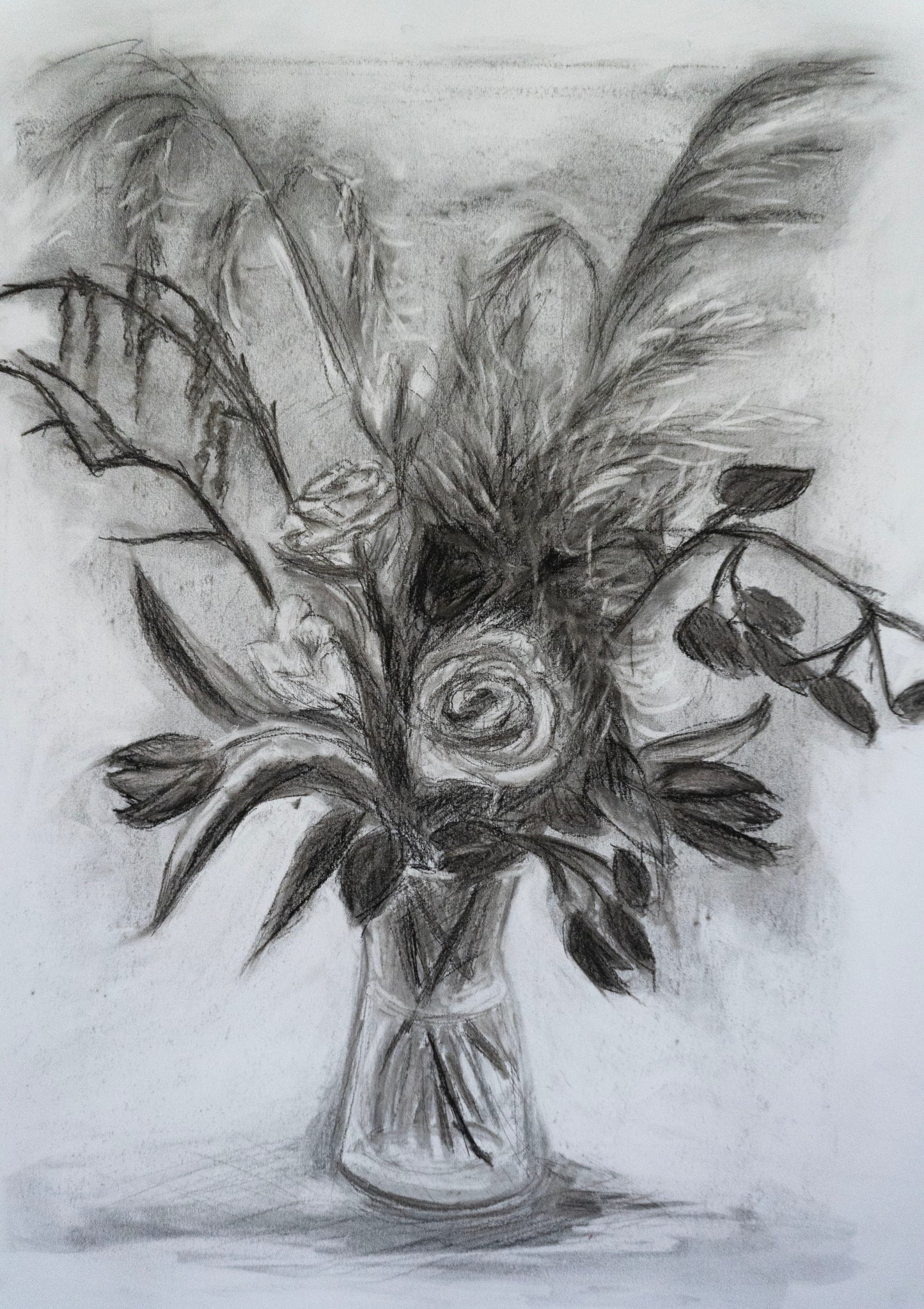 Flowers in Charcoal