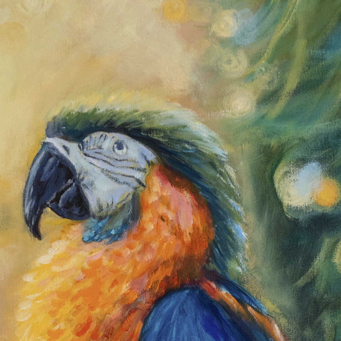 Parrot - Oil on Canvas