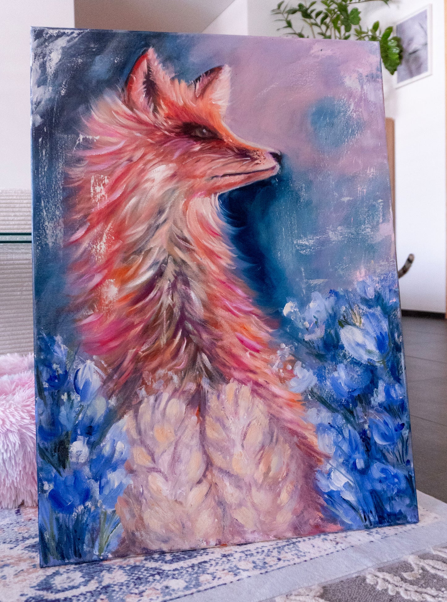 Fox; Mixed Media on Canvas