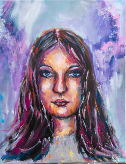 Commissioned portrait 1 (Abstract Realismus); Oil on Canvas