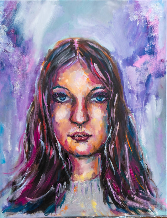 Commissioned portrait 1 (Abstract Realismus); Oil on Canvas
