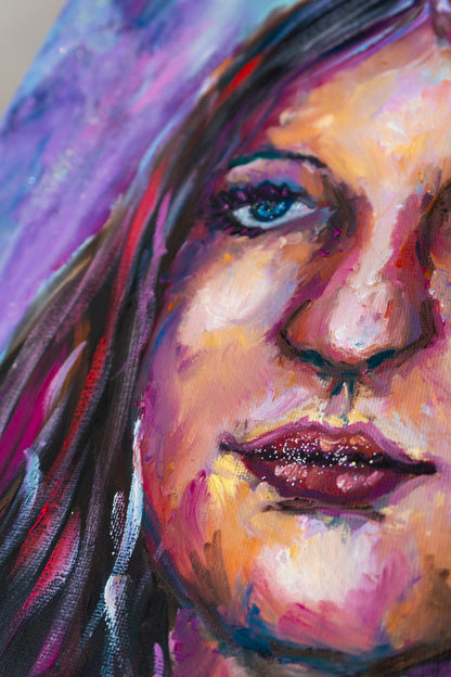 Commissioned portrait 1 (Abstract Realismus); Oil on Canvas