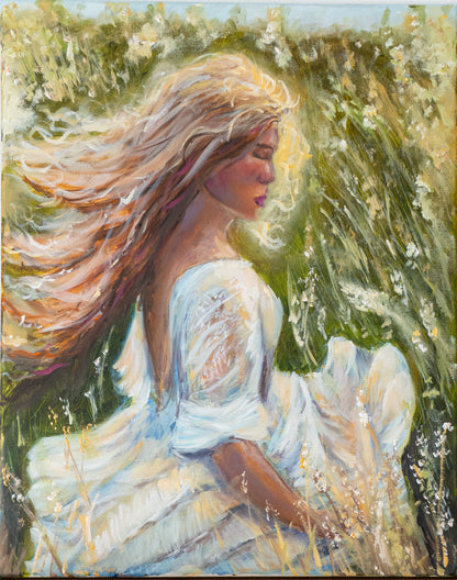 The girl; Oil on Canvas