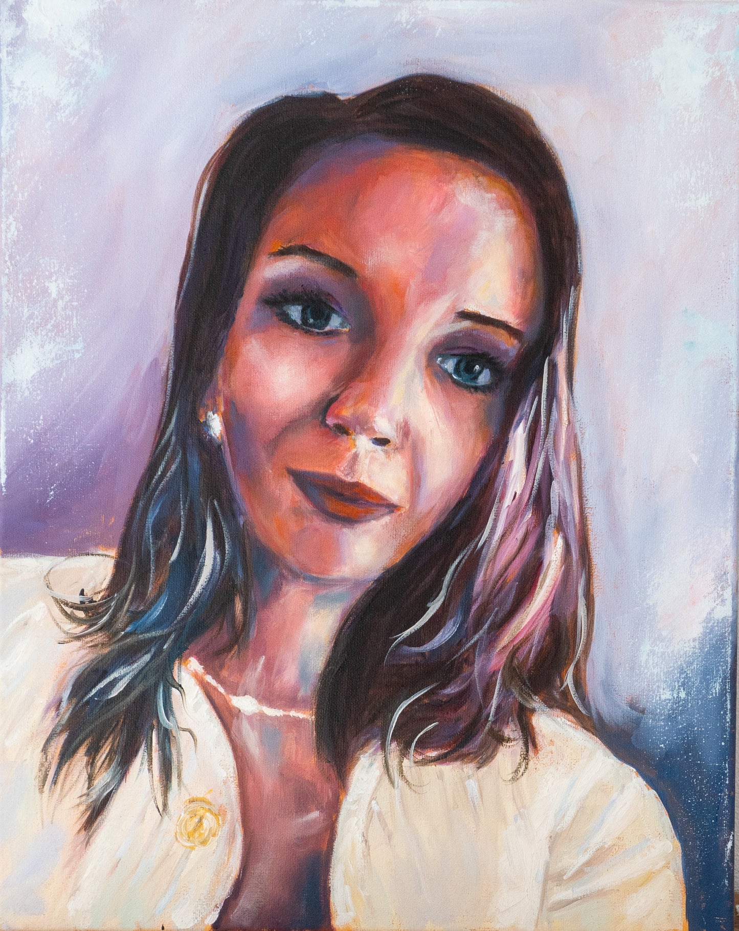 Commissioned portrait 1 (Abstract Realismus); Mixed Medial on Canvas