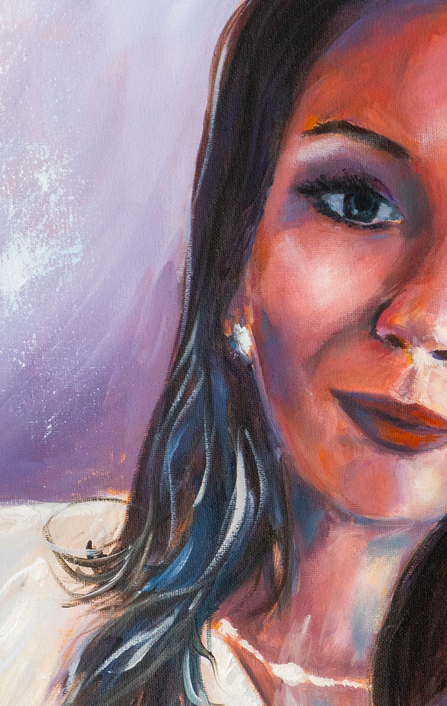 Commissioned portrait 1 (Abstract Realismus); Mixed Medial on Canvas