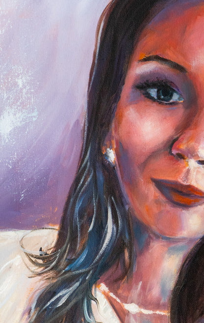 Commissioned portrait 1 (Abstract Realismus); Mixed Medial on Canvas