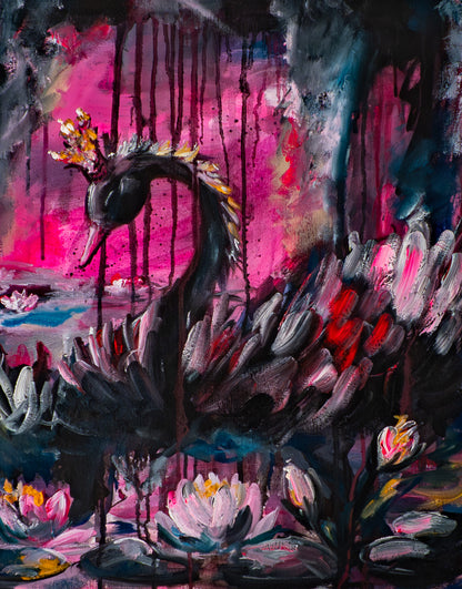 Swan No. 83 (Black-Pink)