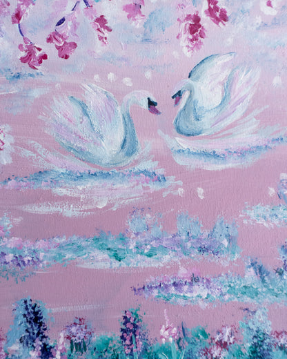 Swan No. 21 (Blue-Pink)