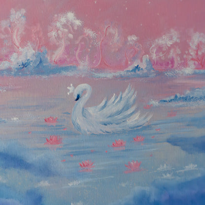 Swan No. 33 (Pink-Blue)