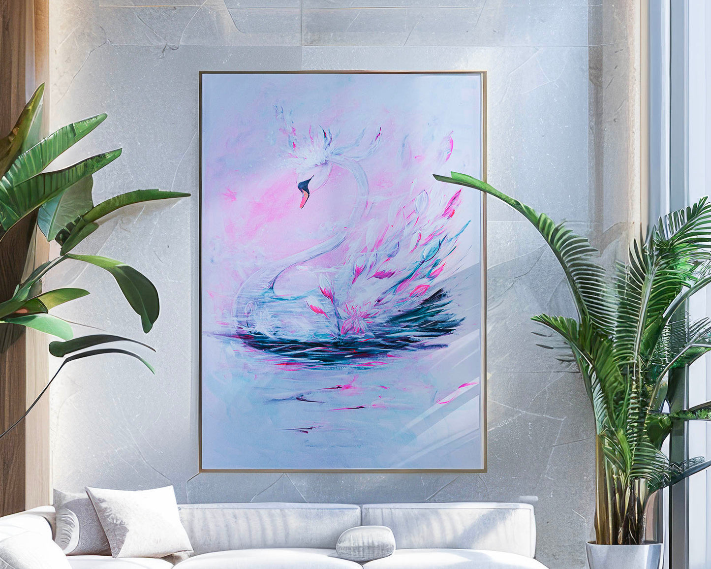 Swan No. 77 (Pink-Green)