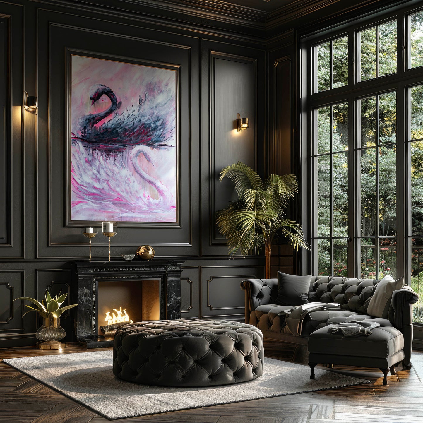 Swan No. 79 (Black-Pink)